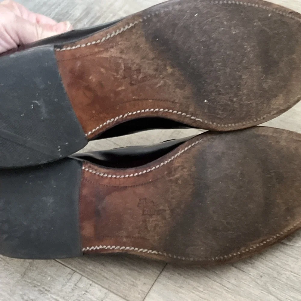 Allen Edmonds Horween  Grayson Tassel Loafers‎ 9B Burgundy USA